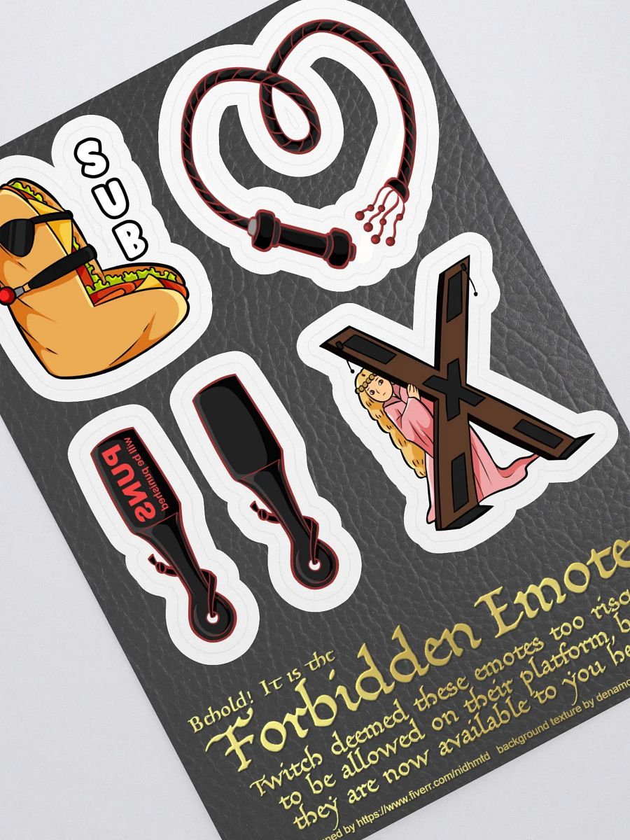 Forbidden Emotes sticker set 🇦🇺 🇨🇦 🇪🇺 🇺🇸 product image (2)
