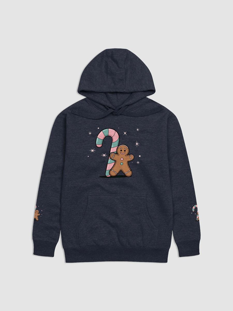 Festive Candy Cane and Gingerbread Man Hoodie product image (11)