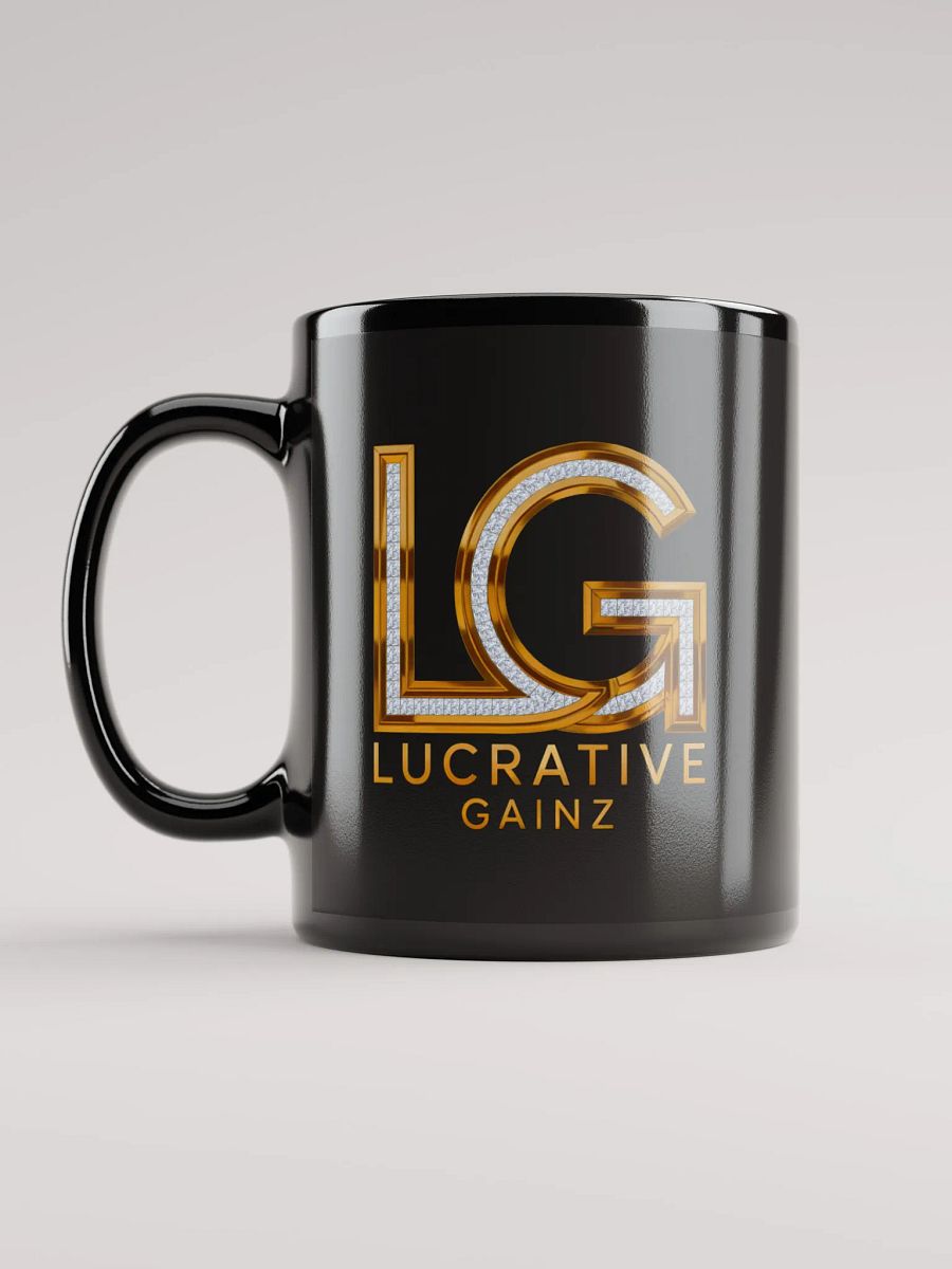 Lucrative Gold Diamonds Black Mug product image (12)