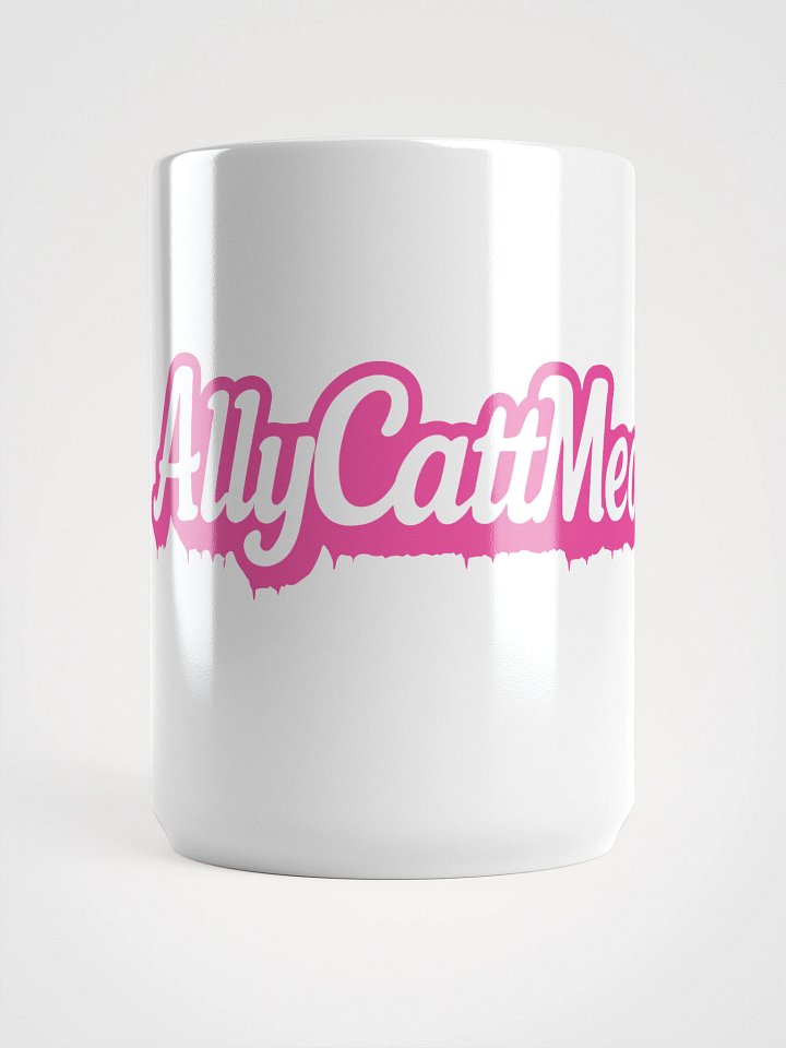 Allycattmeow pink logo mug product image (1)
