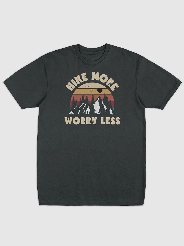 Hike more worry leas retro sunset logo product image (1)