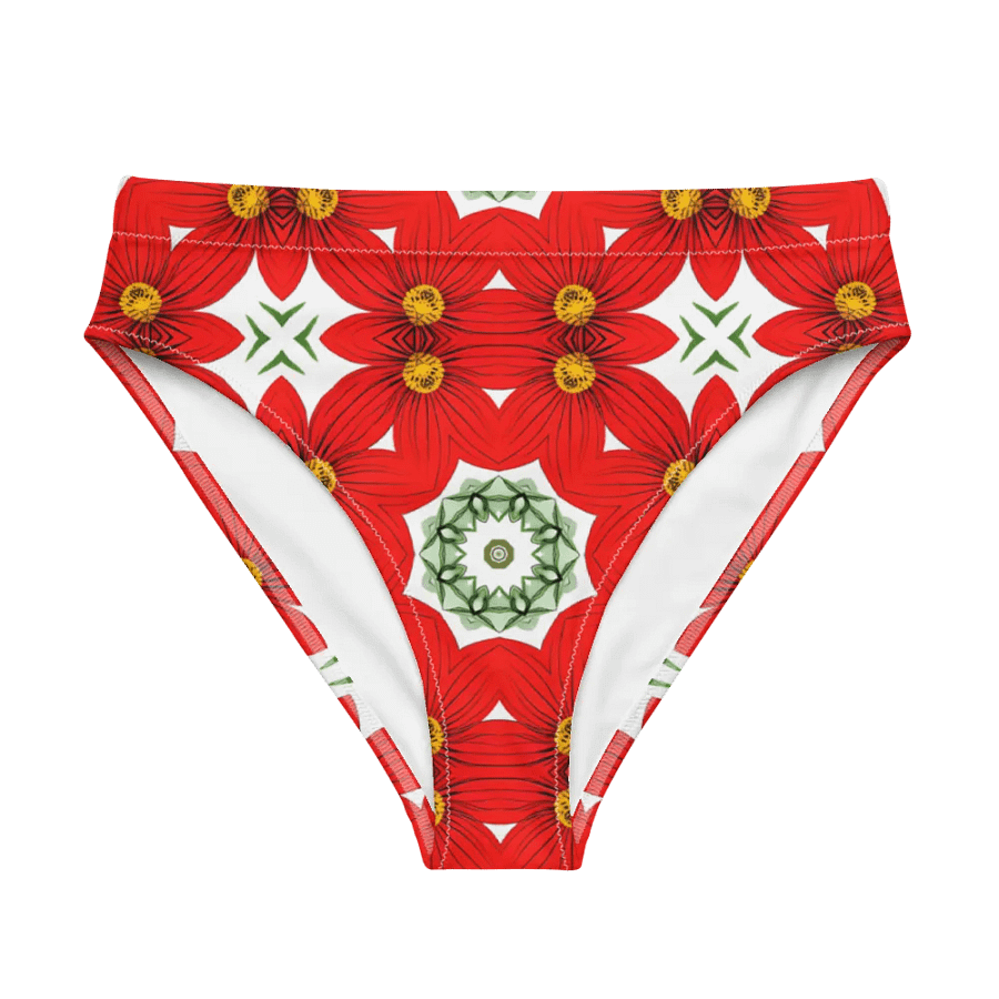 Kaleidoscopic Blooms High-Waisted Bikini Bottom product image (1)