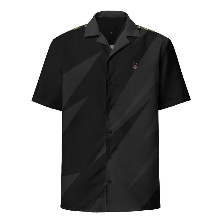 Black Blessed by God Designer Logo in Back Button-up Shirt product image (1)