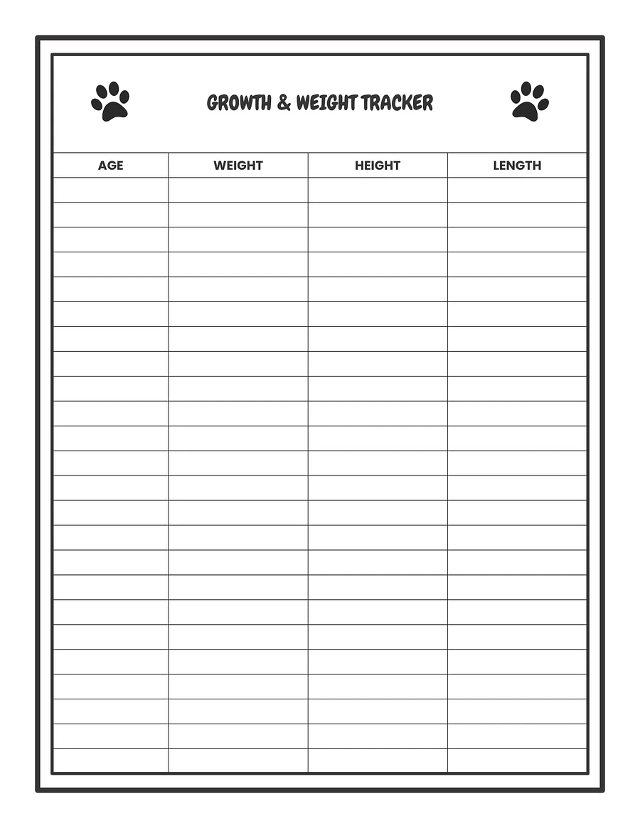 Free Puppy Tracking Pages product image (4)