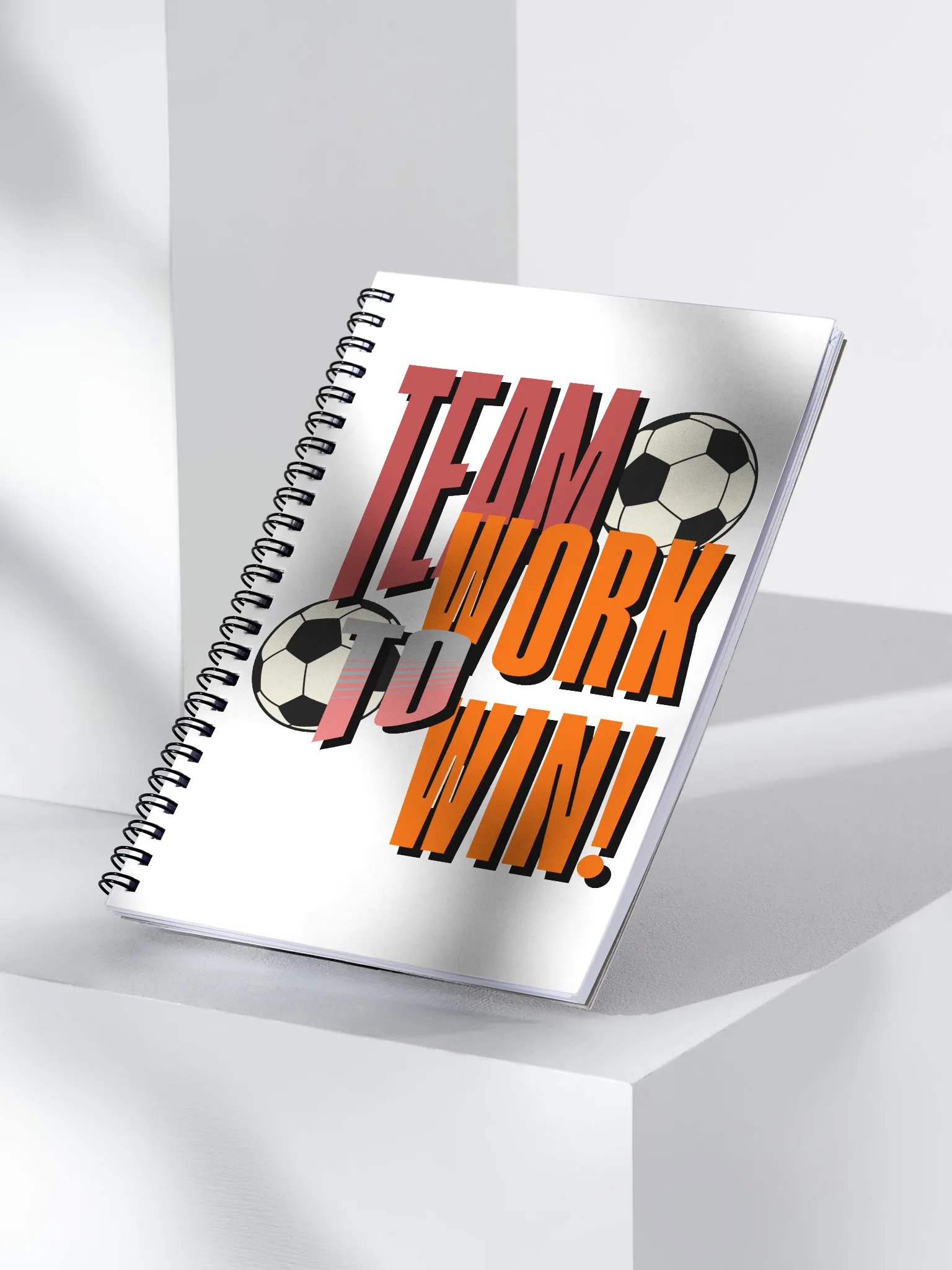 Team Work to Win! Soccer Spiral Notebook product image (2)