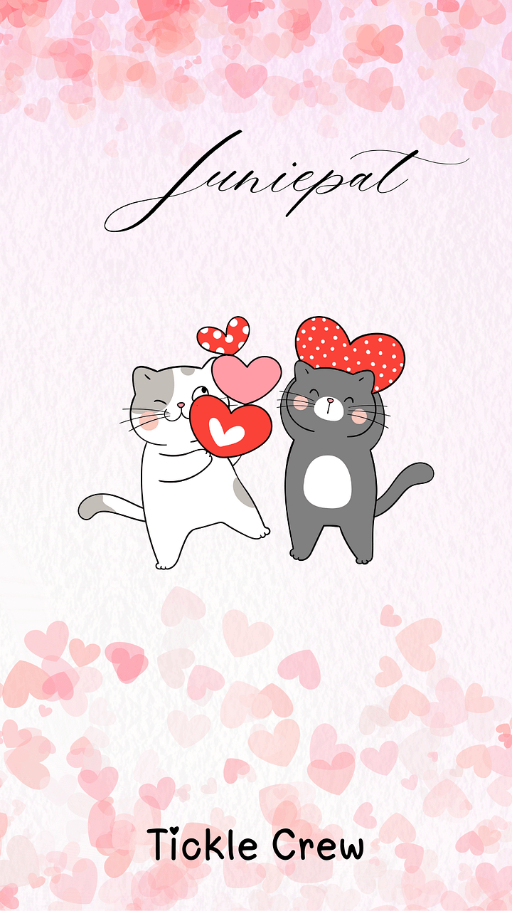 Juniepat Valentine's 2025 Phone Wallpaper product image (1)