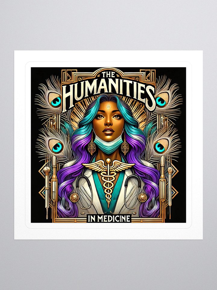 Humanities In Medicine MedArt Graphic Novel Style Vibrant Stickers product image (1)