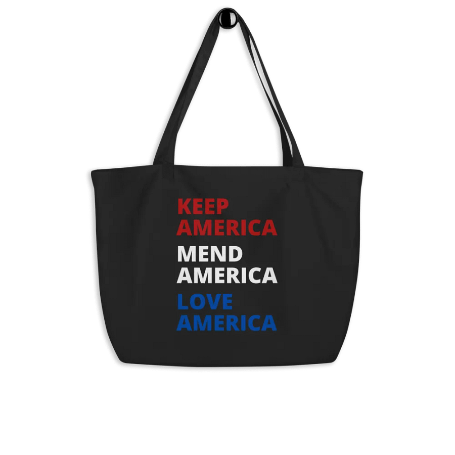 Patriotic KAMALA Statement Reversible Demeowcracy Cat Tote Bag product image (8)