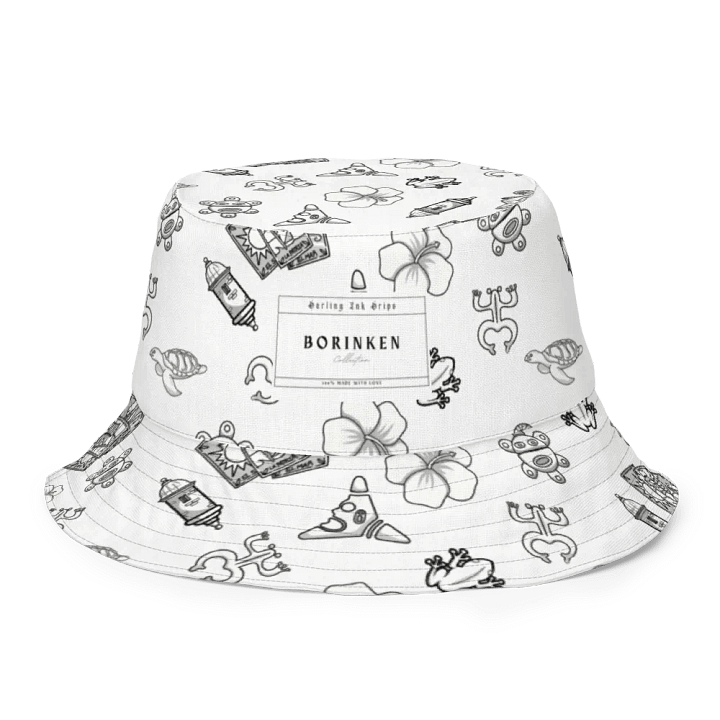 Borinken Collection Reversible Bucket Hat - Puerto Rican Tattoo-Inspired product image (2)