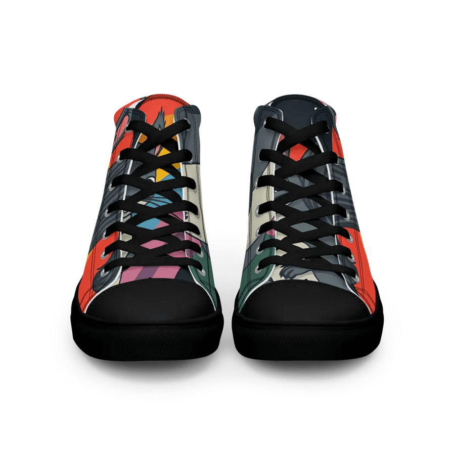 retro Squirrel Men's premium canvas High Tops product image (3)