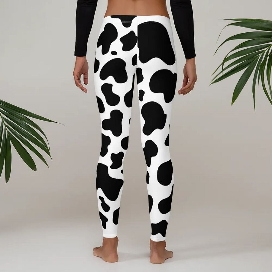Chic Cow Print Leggings – Trendy & Comfortable for Every Occasion product image (4)