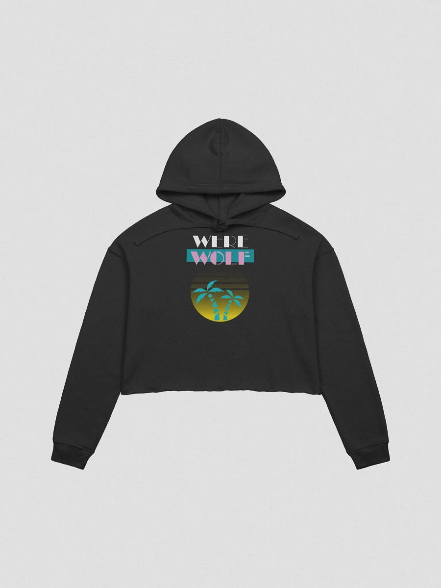 Were Wolf fleece crop hoodie product image (2)