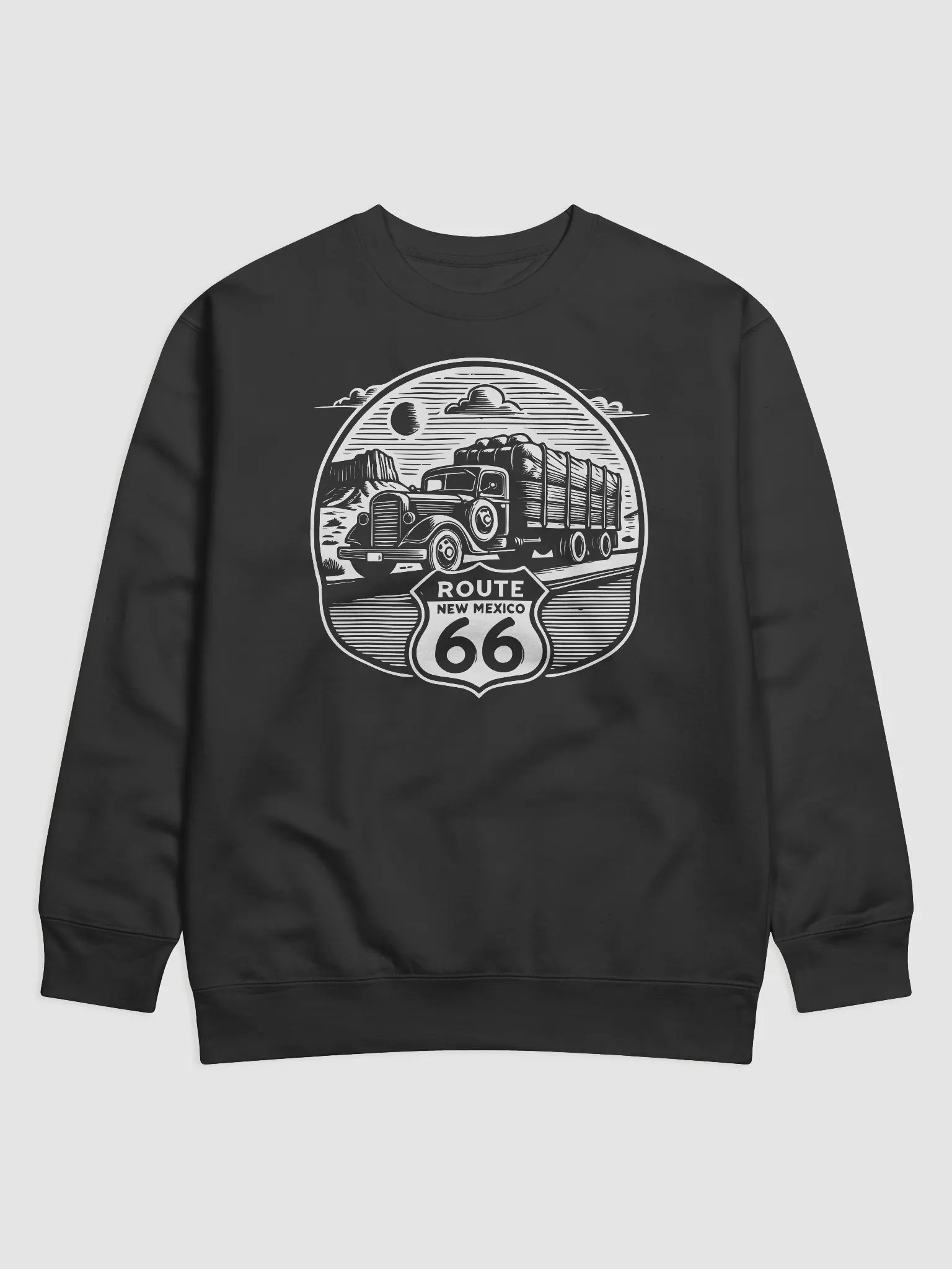 Vintage Car Route 66 Emblem Sweatshirt product image (1)