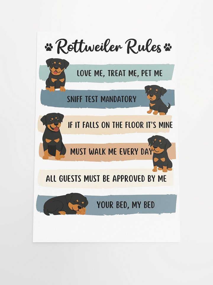 Rottweiler Rules Poster product image (2)