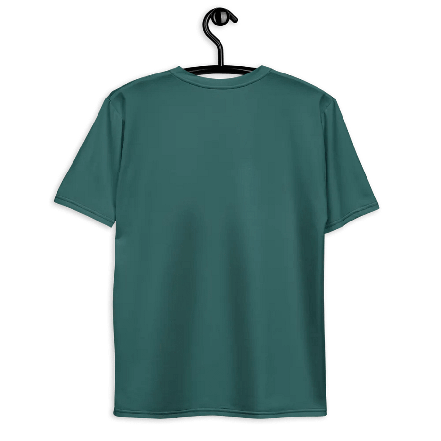 Plain Teal Green Soft Summer Men's Crewneck Polyester Heavyweight Premium T-Shirt by Treasure Pie product image (9)