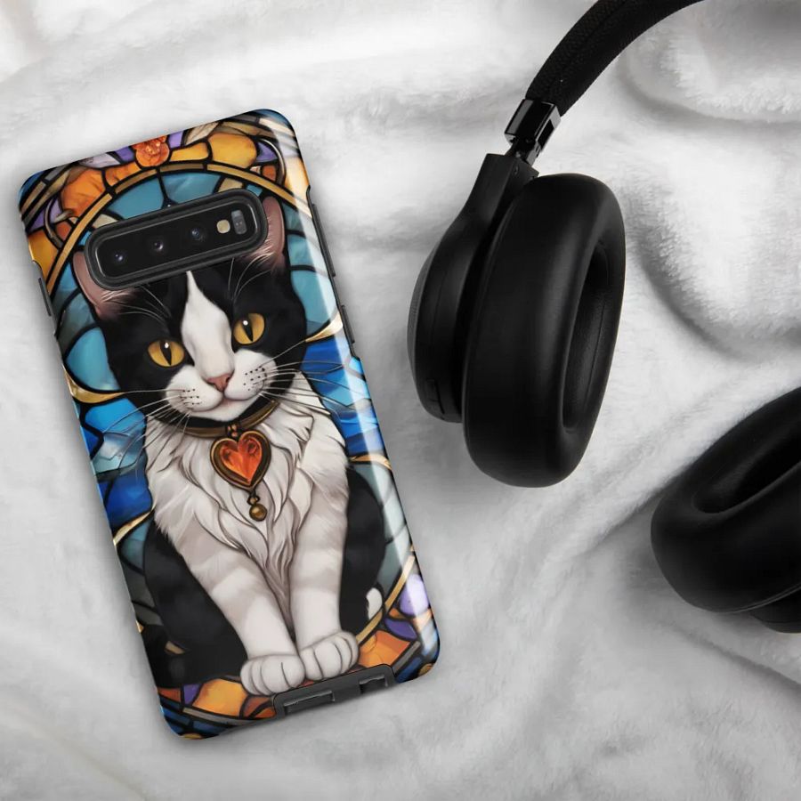 Stained Glass Cat Samsung Galaxy Case product image (50)