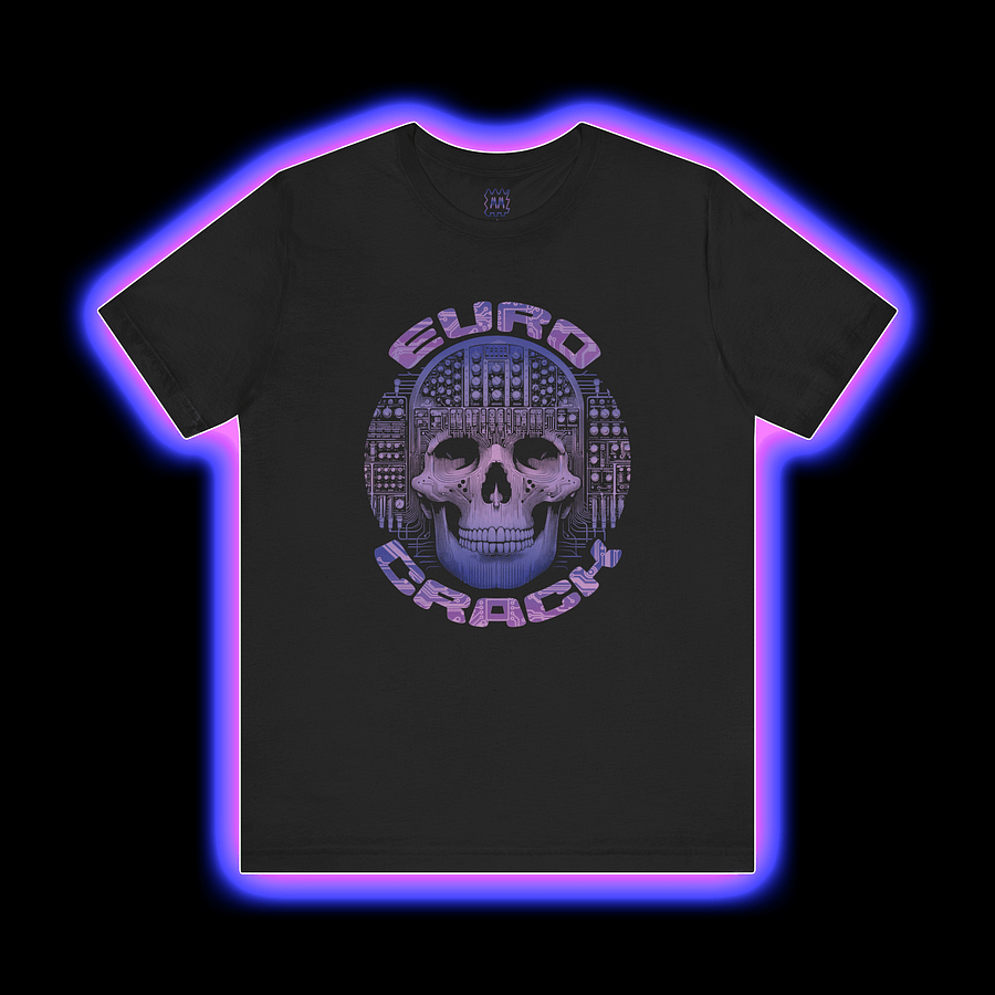 EuroCrack - Modular Synthesizer Eurorack Addict T-Shirt (VIOLET PRINT) product image (1)