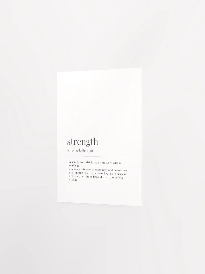 Strength Definition Poster Print product image (2)