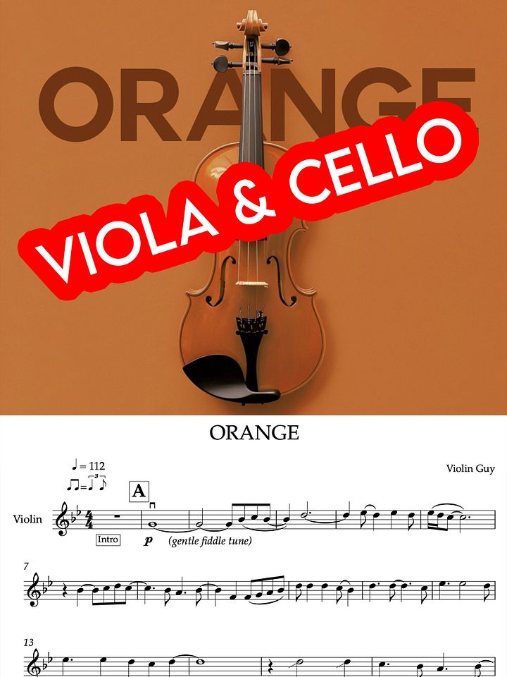 ORANGE - Viola & BASS Clef Sheet Music product image (1)