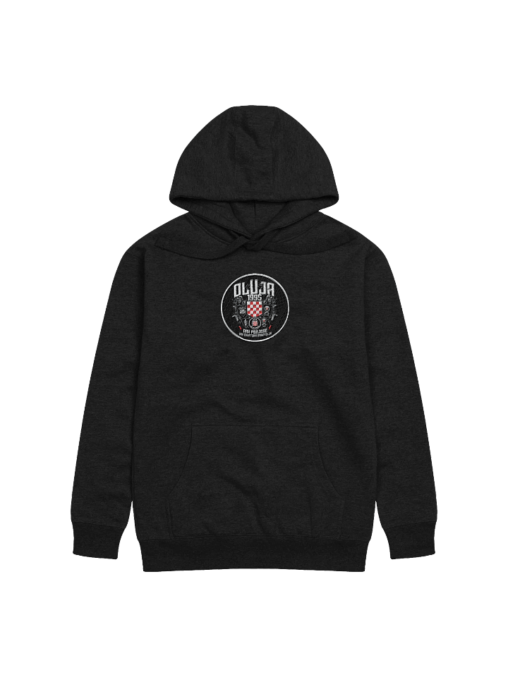 Croatian Pride Checkered Emblem Premium Hoodie product image (4)