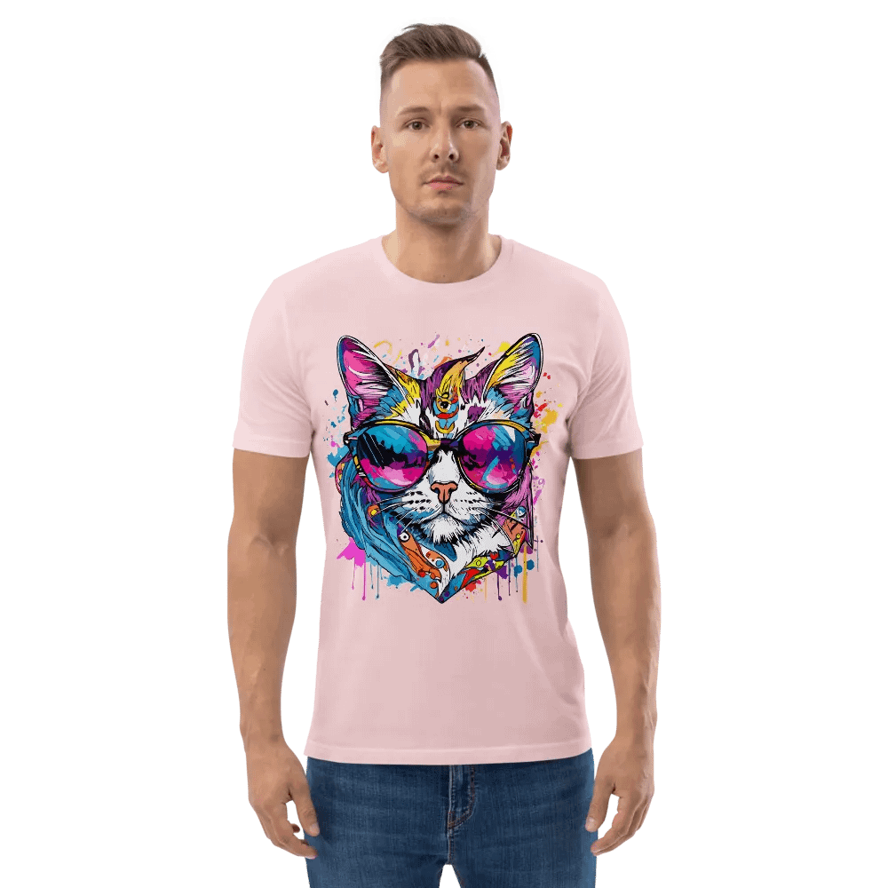 Colorsplash Hippie Katze 3 , Shirt product image (6)