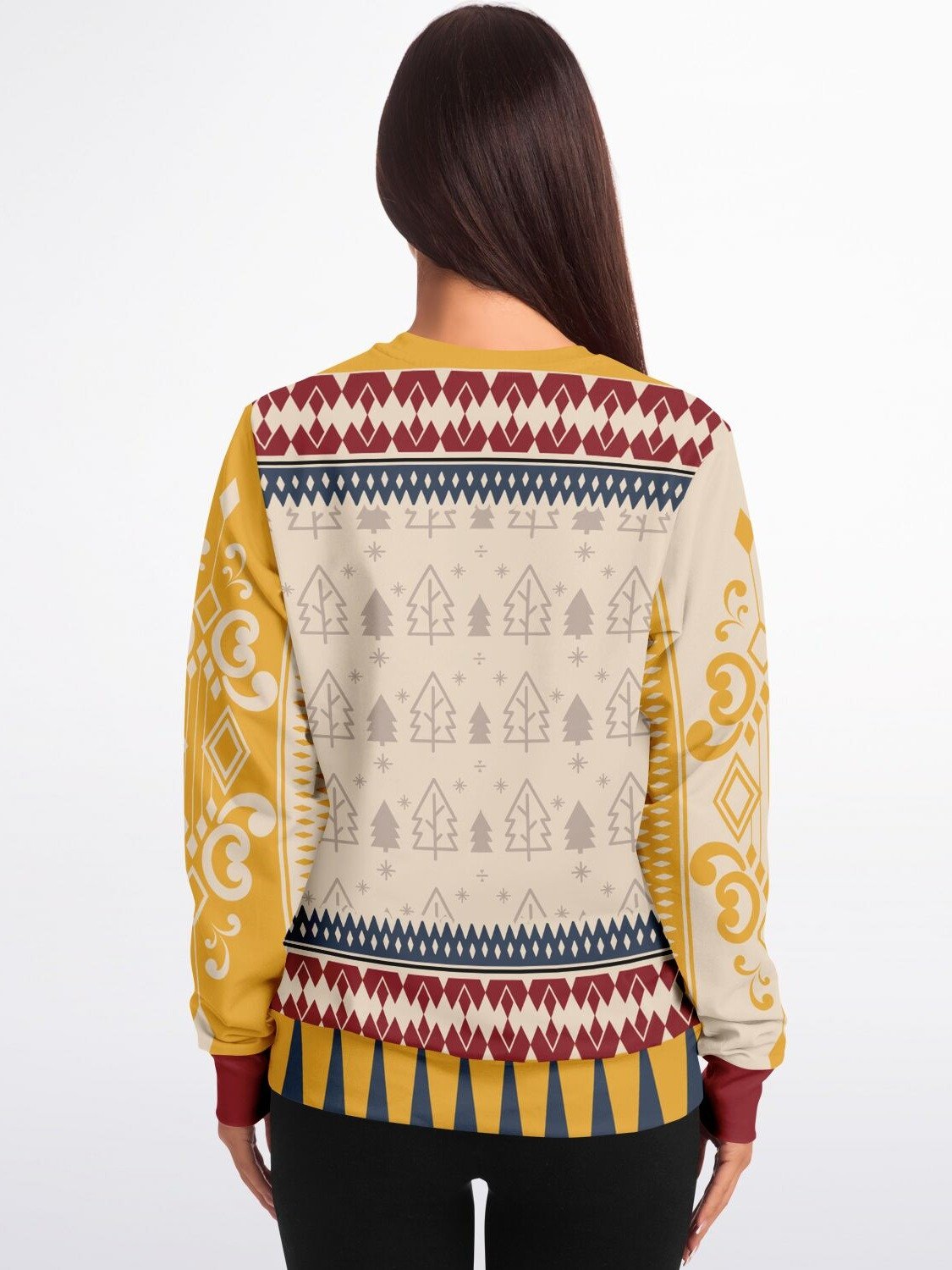 "Pass Joints Not Judgement" Sweatshirt | Retro Stoner Holiday Sweater | 420 Christmas Party Outfit product image (4)