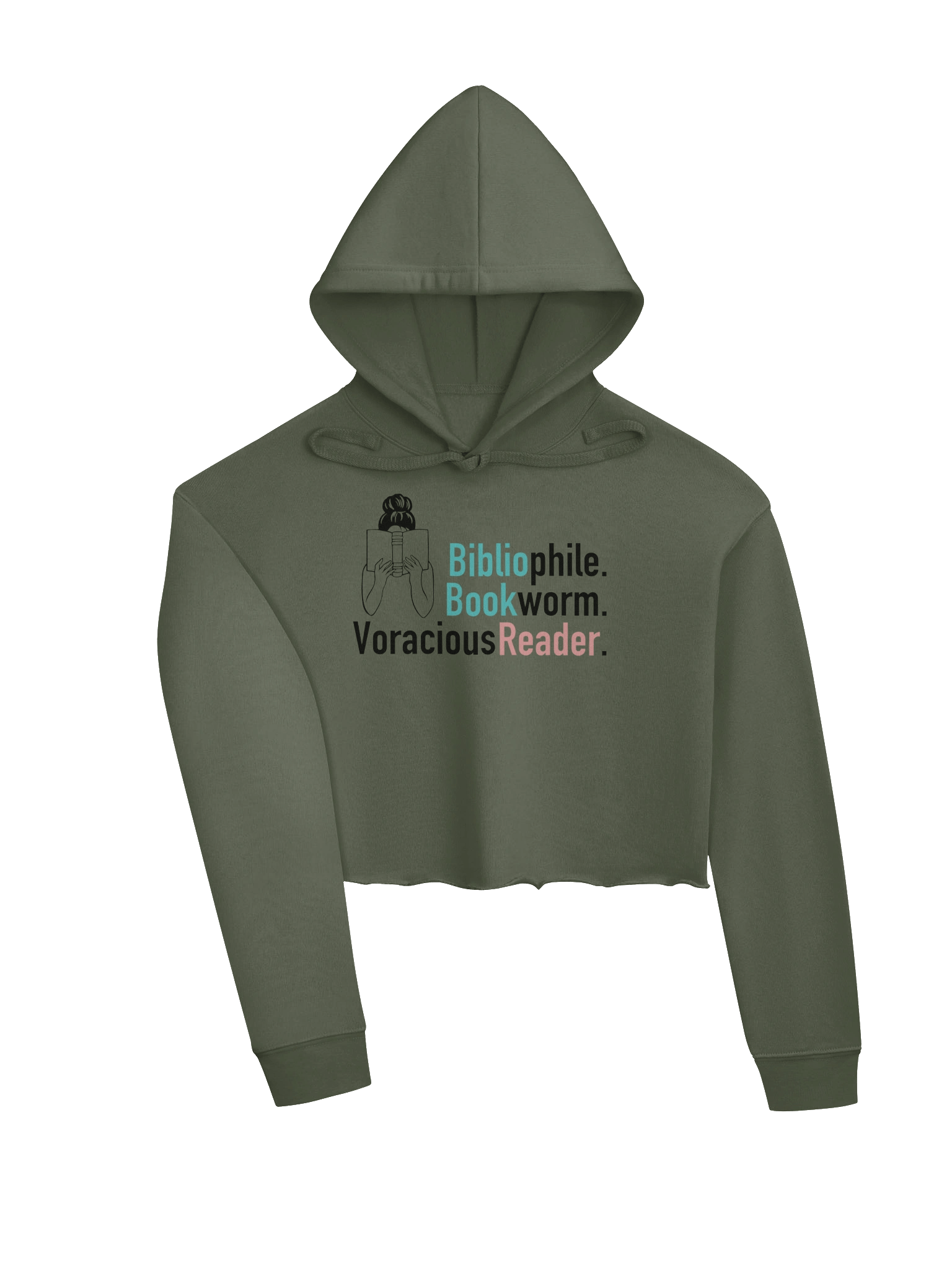 Voracious Reader Crop Hoodie product image (2)