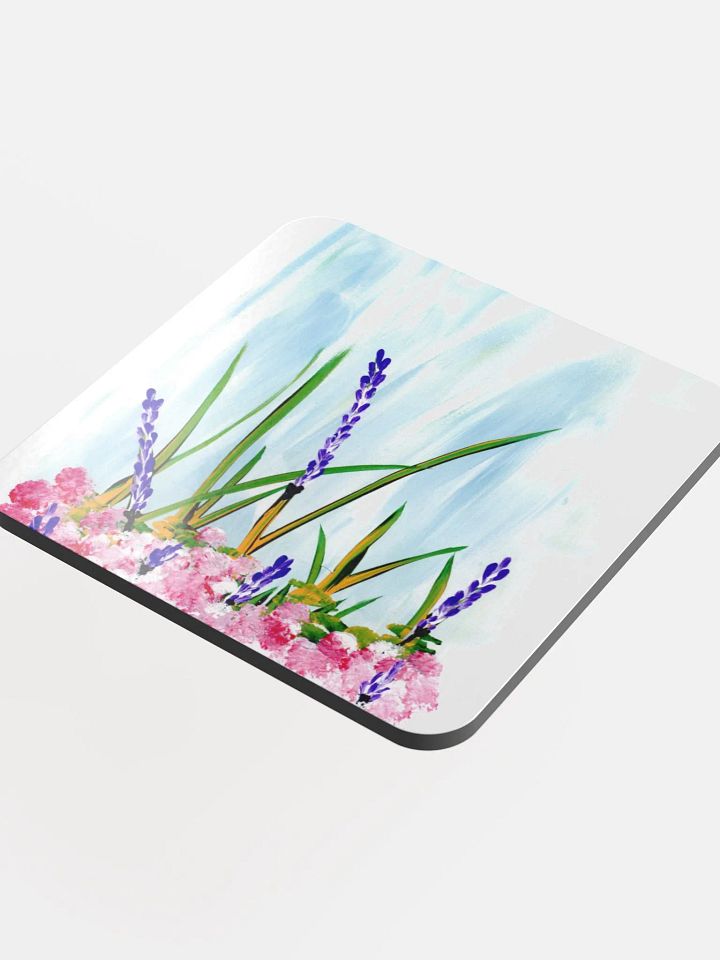 Wildflower Blue Glossed Coaster product image (2)