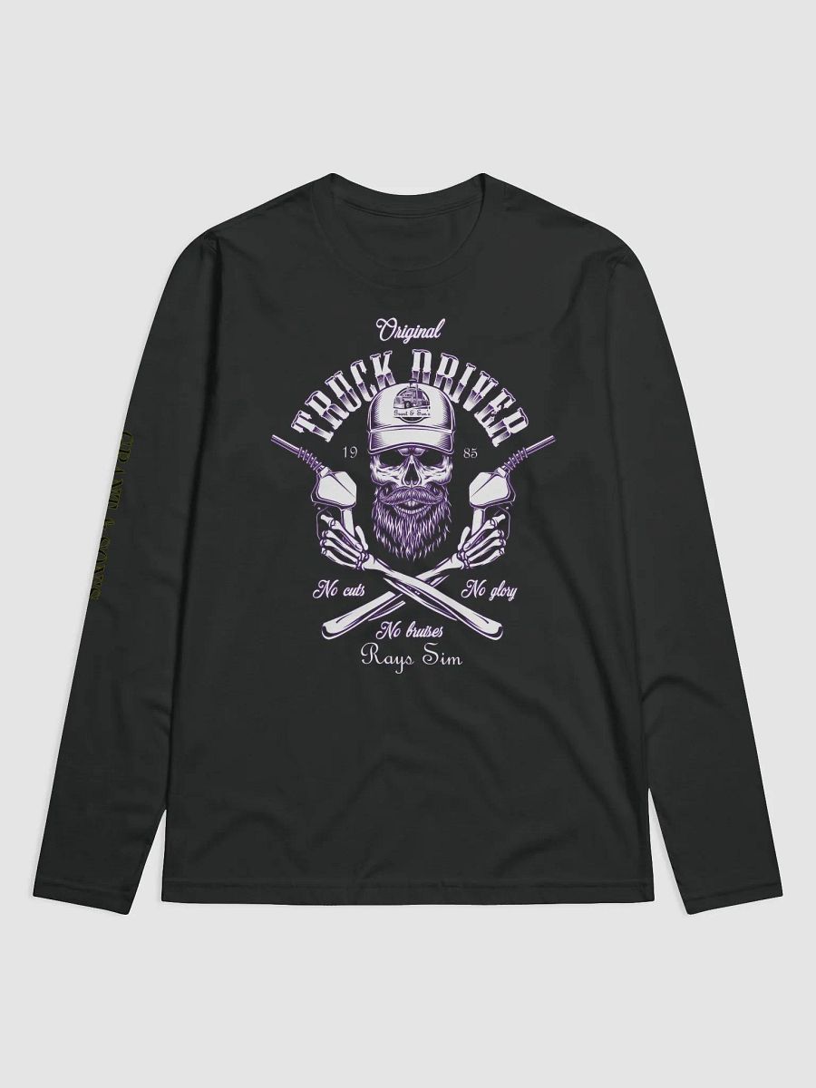 Grant & Son's Purple Rays Sim Trucker Logo Long Sleeve product image (1)