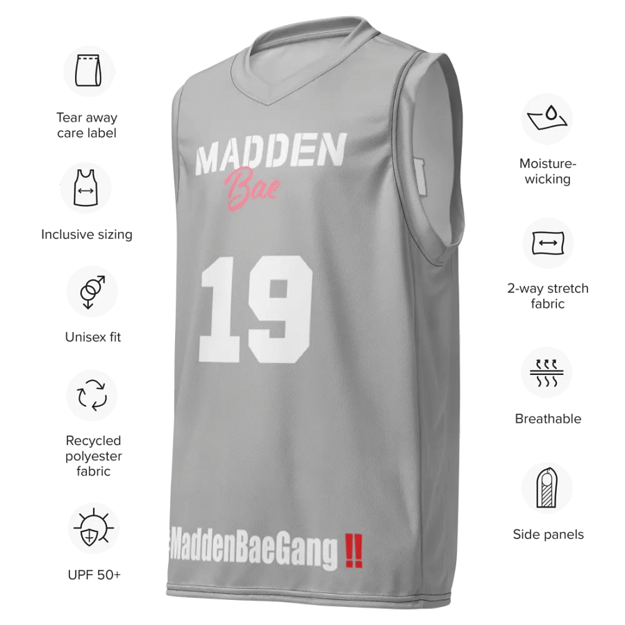 Madden Bae Jersey🦅 (Gray+ White) product image (7)