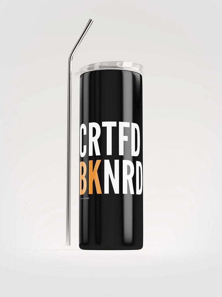 'Certified Book Nerd' Stainless Steel Tumbler product image (1)