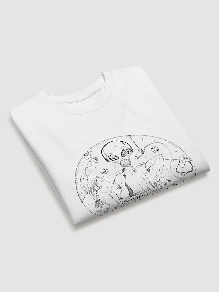 BC Sketch style White Jumper product image (3)