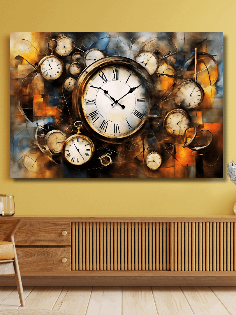 Time Confusion-9 | Canvas Artistic Wall Painting product image (3)