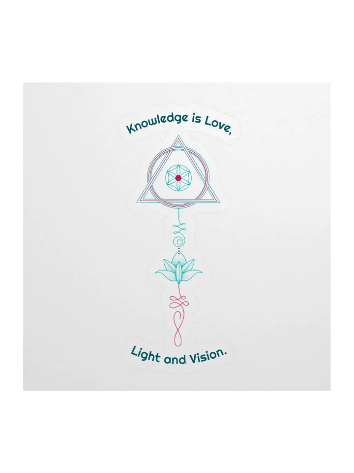 Knowledge is Love Geometric Mandalas Sticker product image (1)