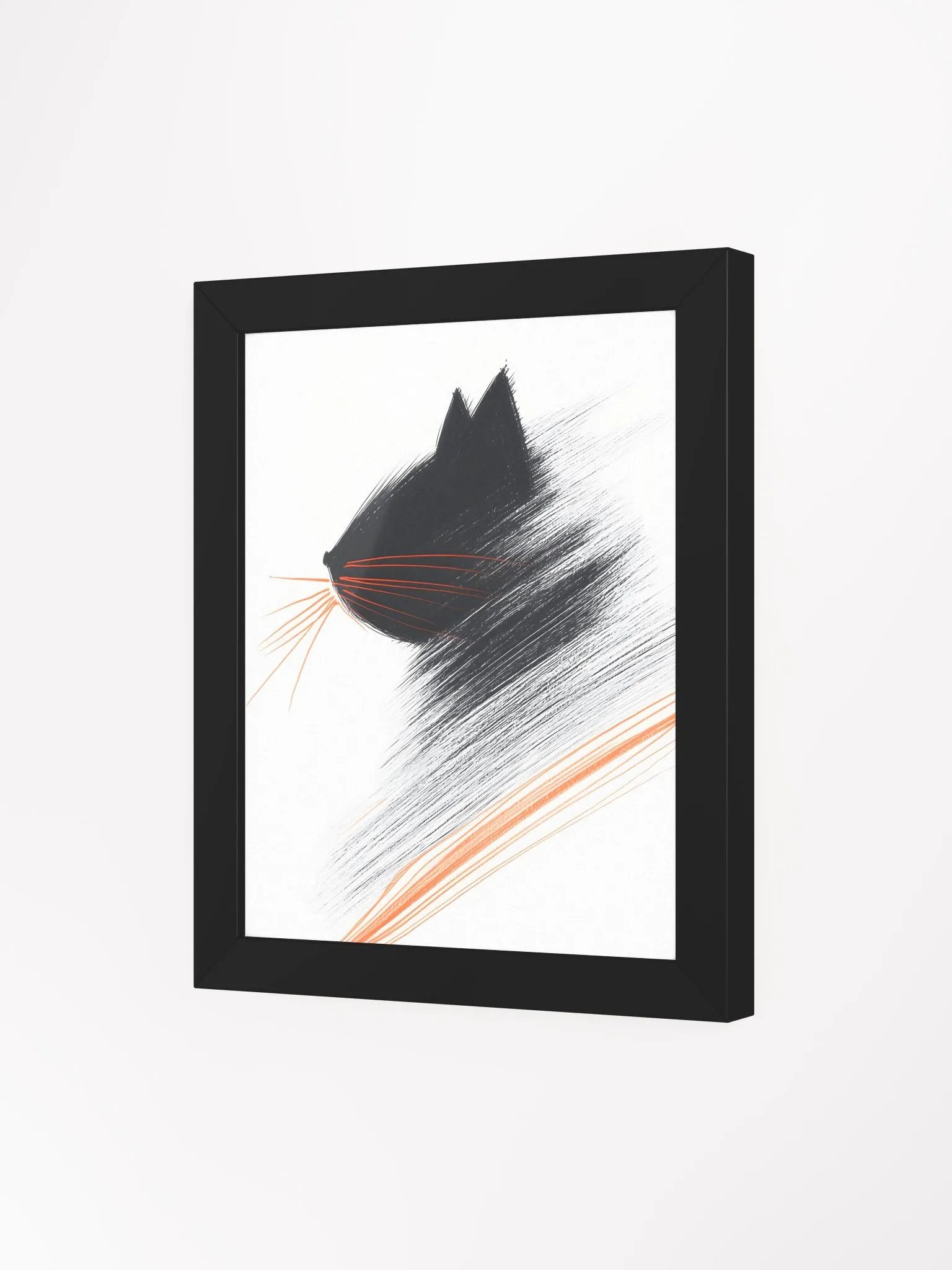 Feline Velocity Framed Poster product image (43)