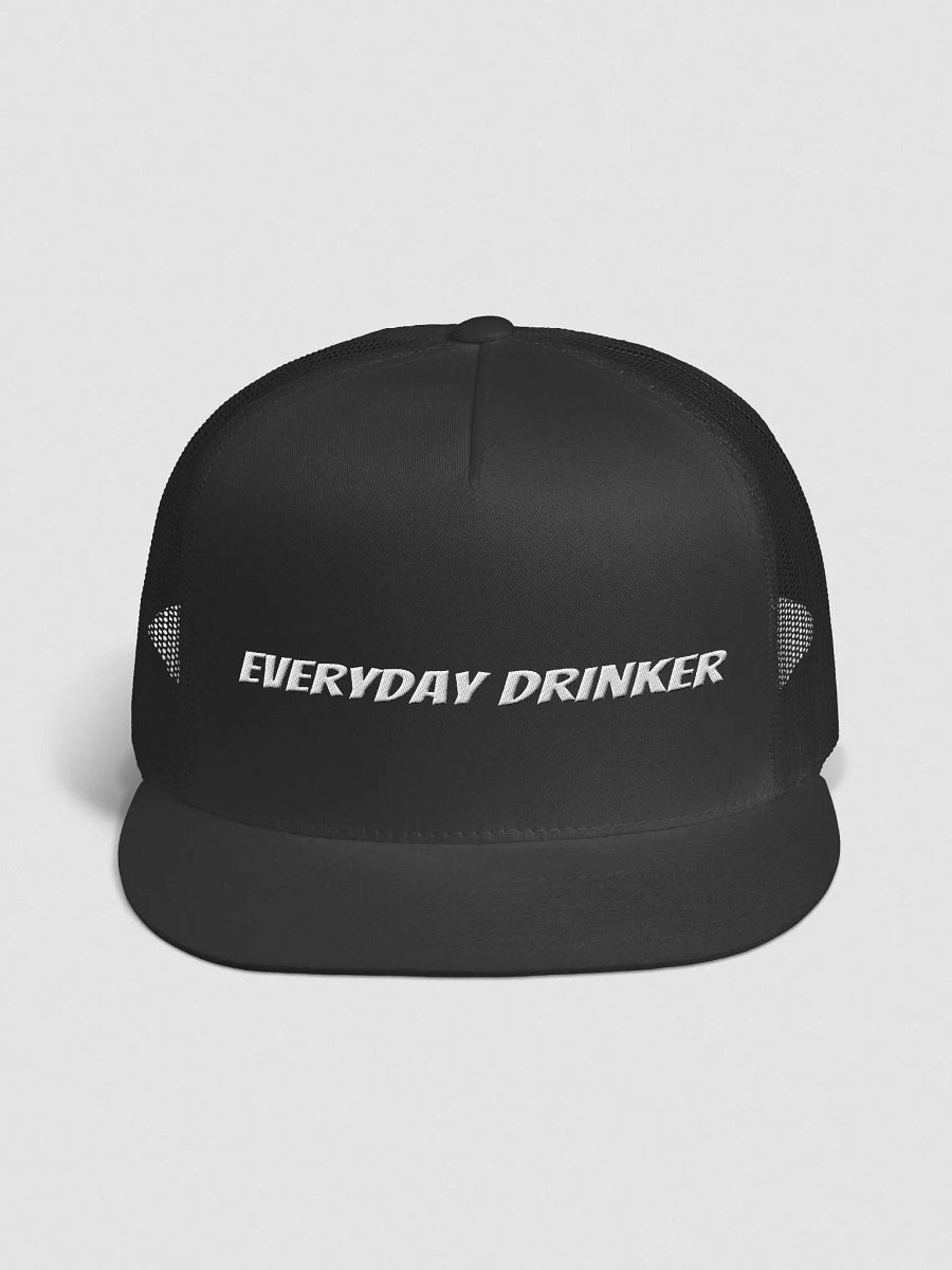EveryDay Drinker White on Black Trucker Hat product image (1)