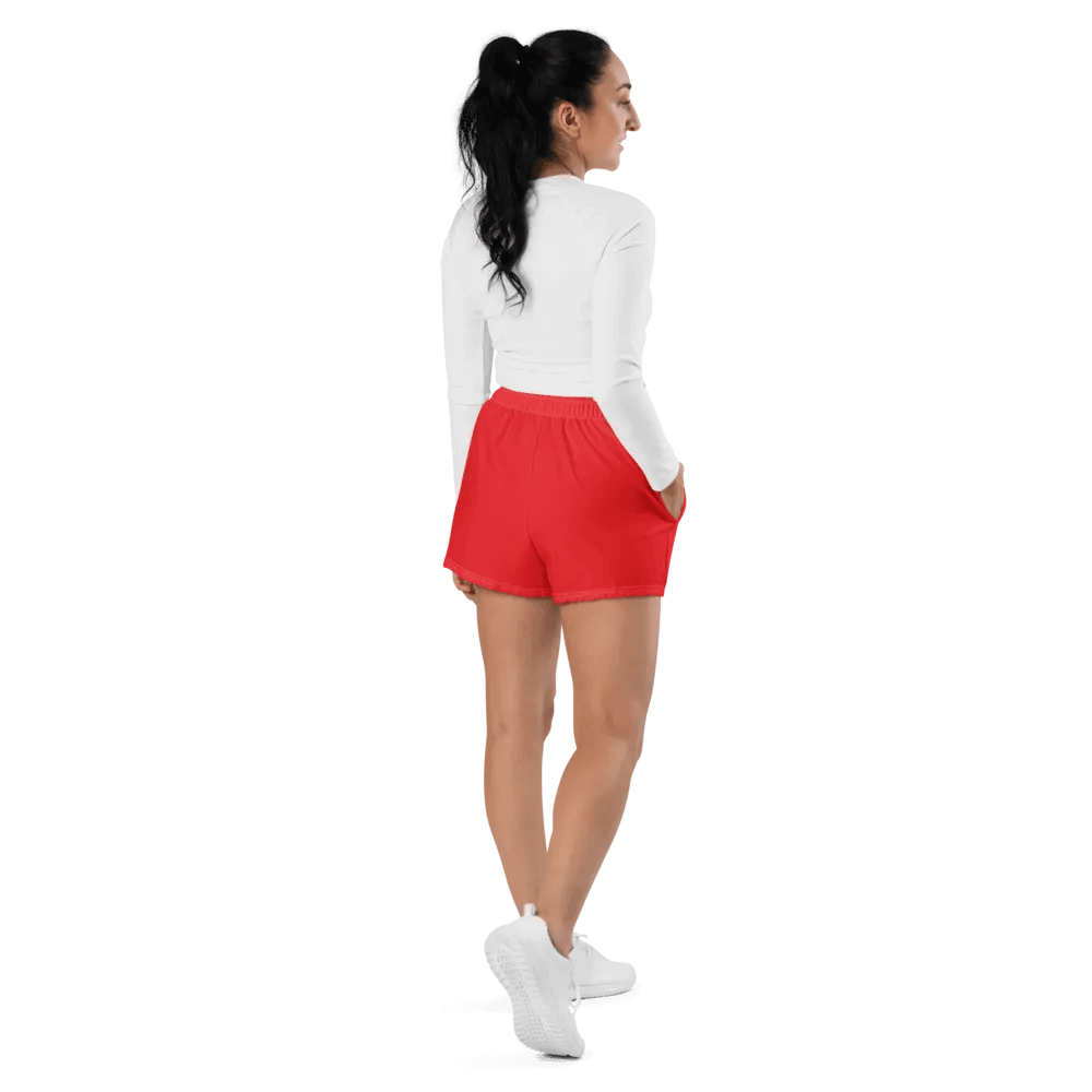 PLAYER 01 Red Stylized Women's Athletic Shorts product image (4)