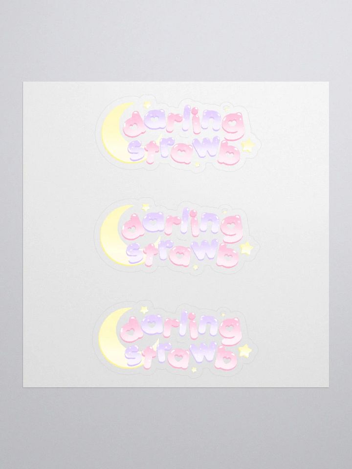 strawb logo kiss cut stickers product image (1)