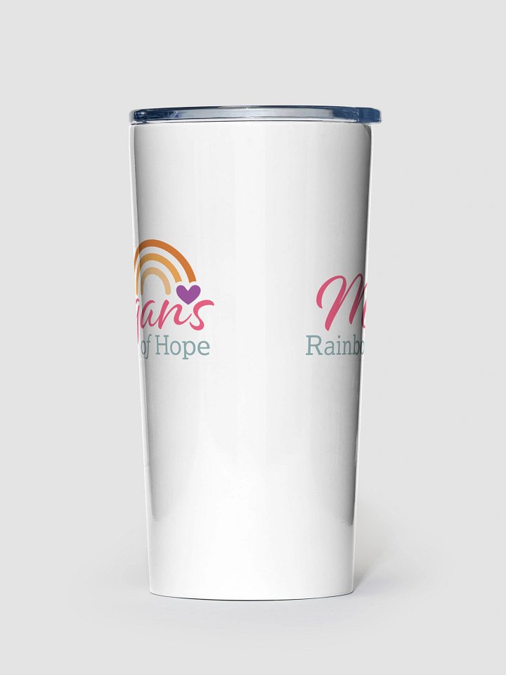 Rainbow of Hope Stainless Steel Tumbler in White product image (1)
