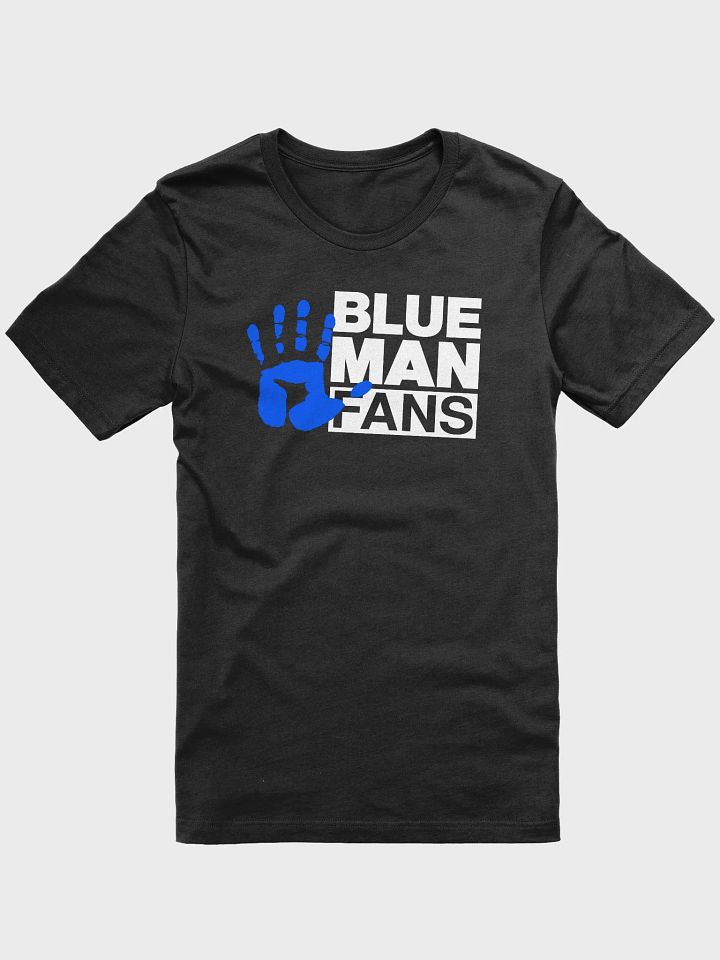 Blue Man Fans Hand Print Soft T-shirt product image (1)