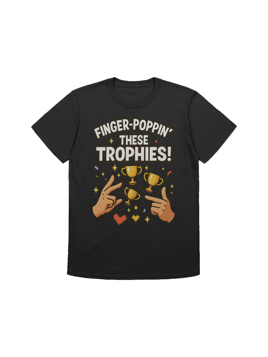 Finger-Poppin’ These Trophies – Funny PlayStation Gamer Achievement T-Shirt product image (1)