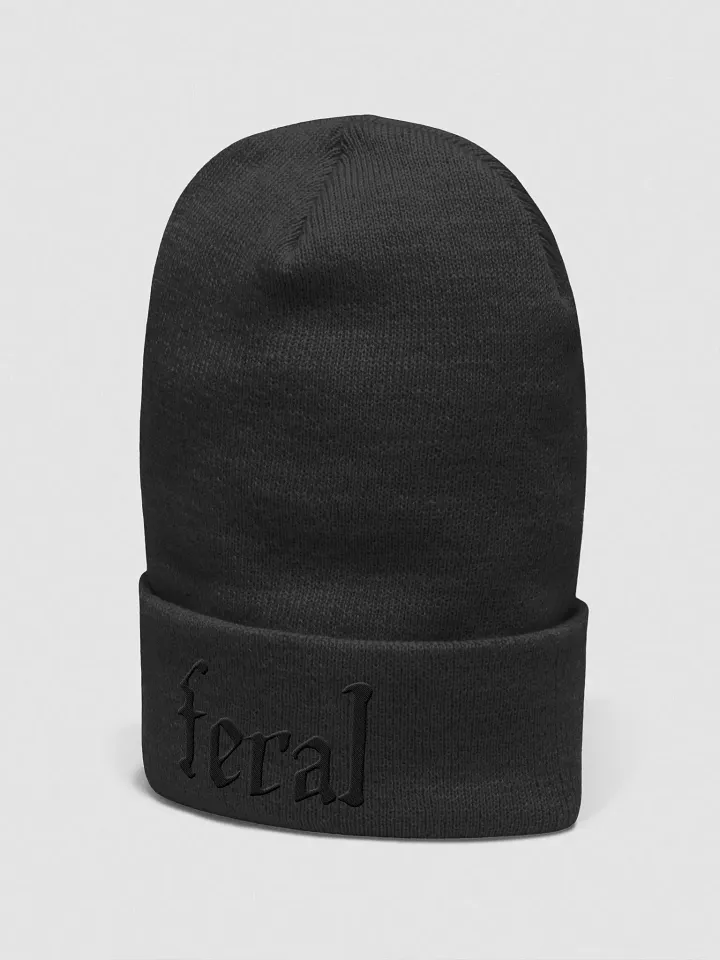 Feral Blackout Embroidered Beanie product image (1)