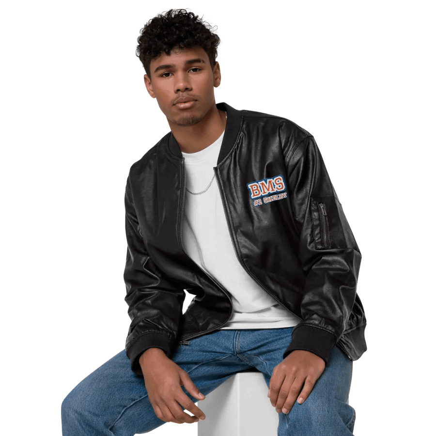 BMS #2 Shelby Leather Bomber Jacket product image (5)