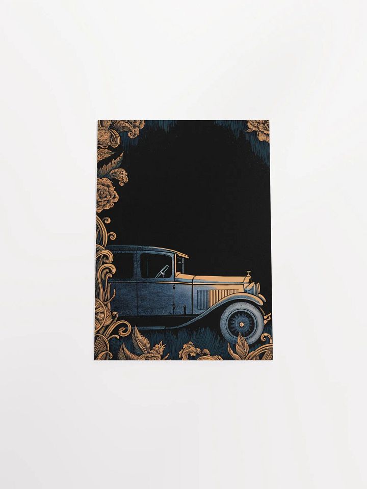 Vintage Car Floral Framed Poster product image (3)