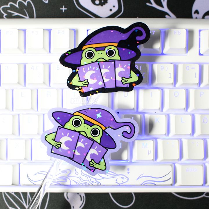 Tarot Froggie Stickers | 2 Colors product image (2)