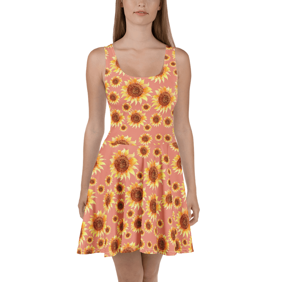 Pink Sunflower Skater Dress product image (3)