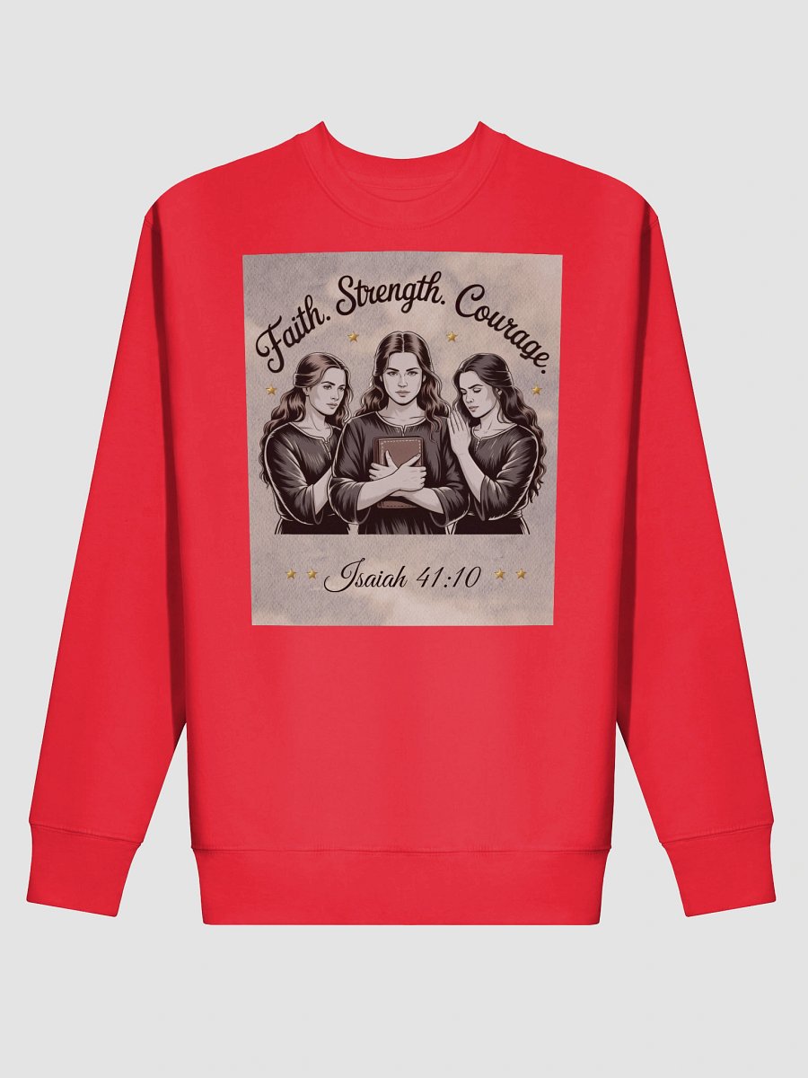 Faith Strength Courage Christian Women's Heritage Sweatshirt product image (18)