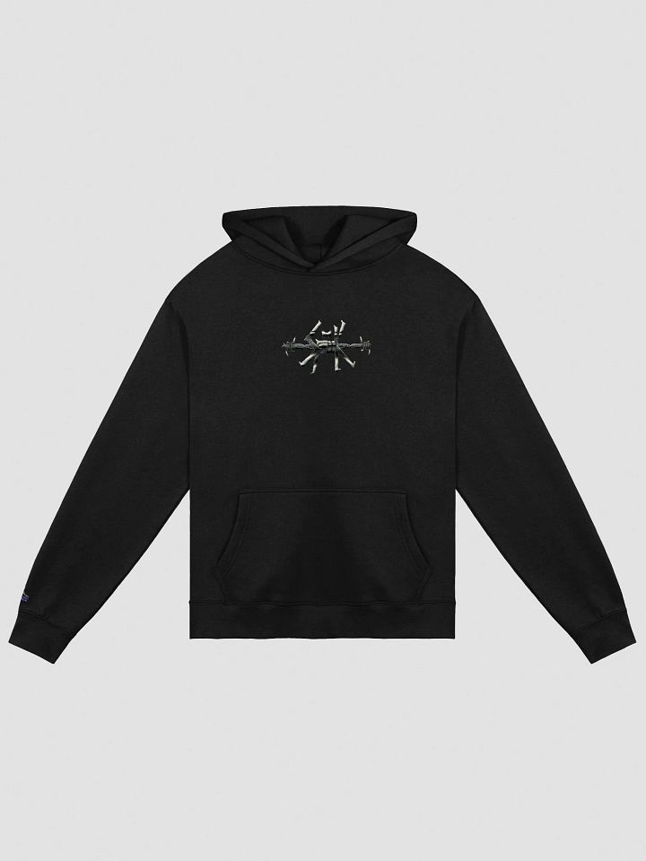 HARD&CORE Barbed Wire Embroidered Logo Oversized Hoodie product image (1)