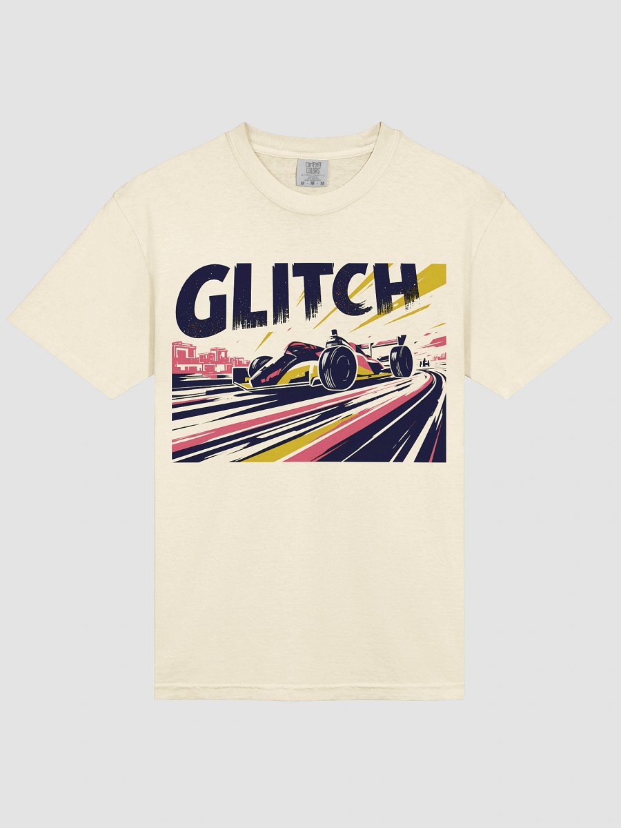 Digital Distortion Race Car | Glitch Art T-Shirt product image (10)