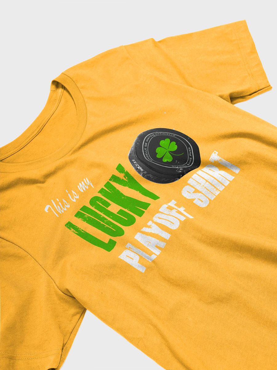 Funny Hockey T-Shirt – This is My Lucky Playoff T-Shirt – Beer League Hockey Shirt for Men – Gift for Hockey Players & Playoff Warriors product image (4)